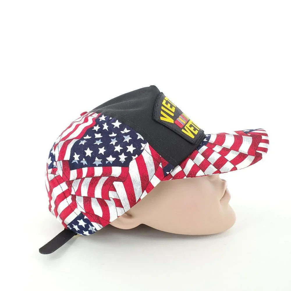 HMC HONORS Men Hat US Flag Vietnam Veteran